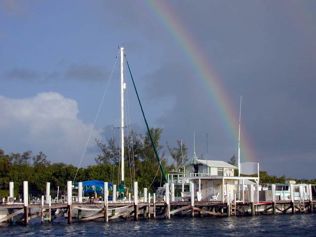 Rainbow over Green Turtle Cay.