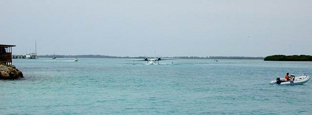 Sharing the channel with a seaplane