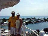  Nina and Kristan from the Elbow Cay Lighthouse, Hopetown below.