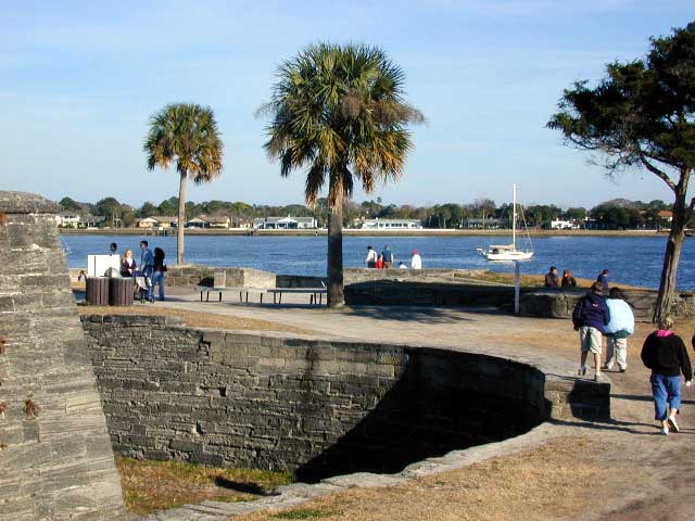 Our boat from the Castillo de San Marcos.