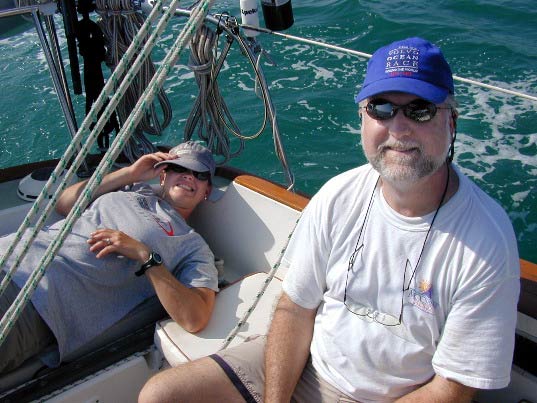 Sailing to Newfound Harbour.