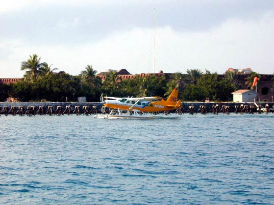 Seaplane off Garden Key